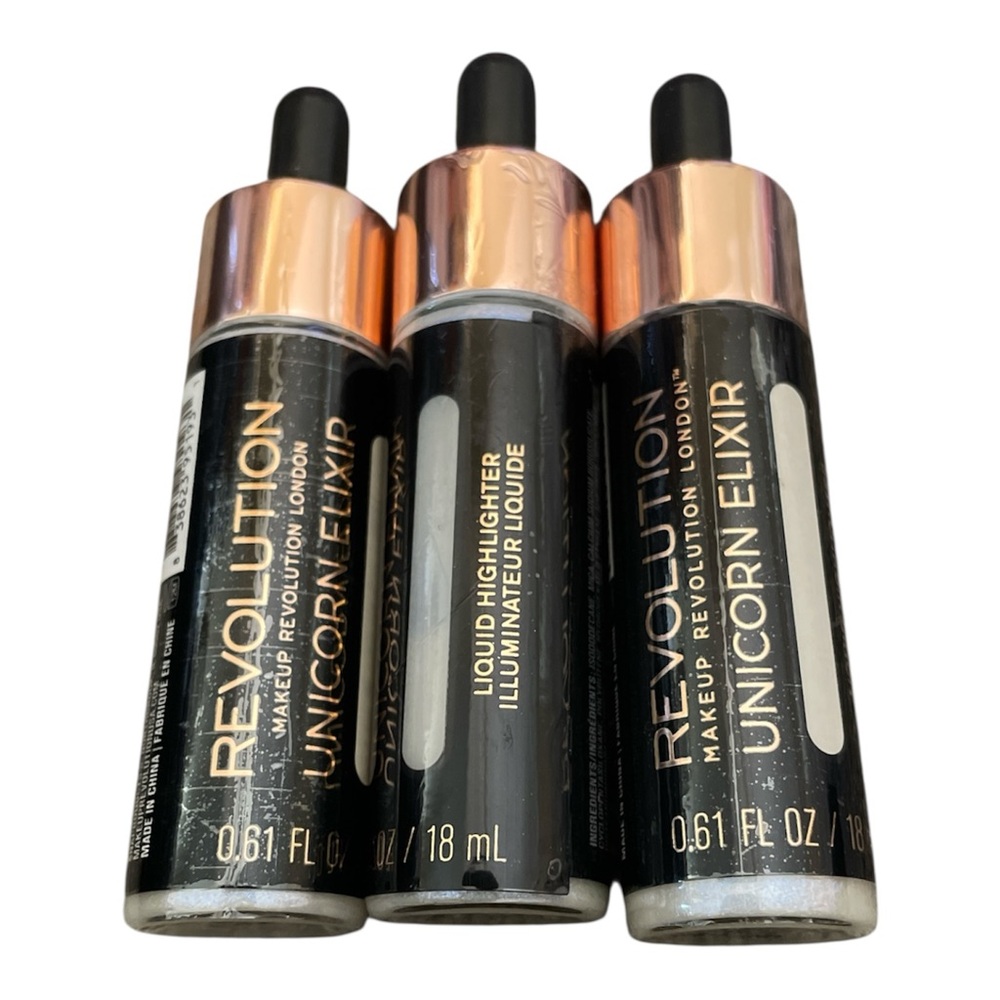 Revolution Unicorn Elixir Liquid Highlighter - set of 3